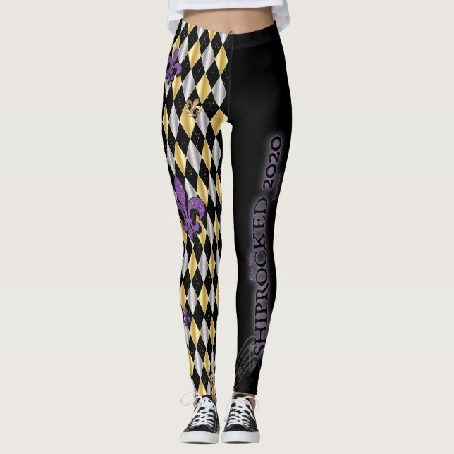 Hübsch Wicked Ladys Harlequin - ShipRocked 2020 Leggings (Vorderseite)