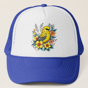 Hübsch Yellow Bird Trucker Hat Truckerkappe