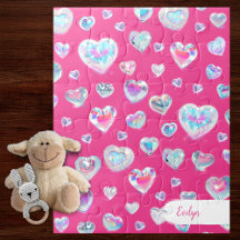 Hübsche 3D-Funkelnd Kristall-Edelstein-herzen auf 