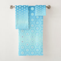 Hübsche Abdeckung von Ombre Blue und Peach Geometr