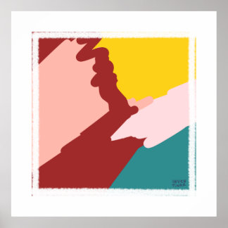 Hübsche Abstrakte Kunst druckt Künstlerisch Red Ch Poster