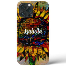 Hübsche Abstrakte Sonnenblumenmalerei