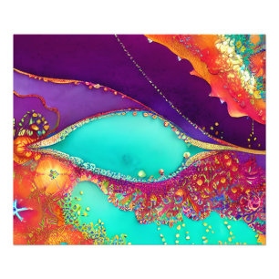 Hübsche Abstrakte Strandkunst Fotodruck