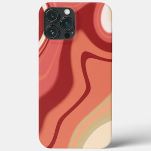 Hübsche Abstrakte Swirt Rote Inspirivity Modern Case-Mate iPhone Hülle