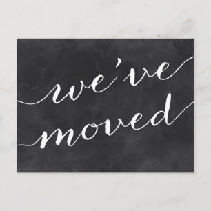 Hübsche Adressenänderung der Kalligraphie-  Ankündigungspostkarte
