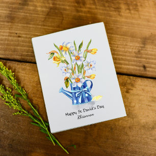 Hübsche affodils St. David's Day personalisiert