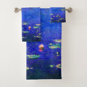 Hübsche alte Seerosen von Claude Monet Badhandtuch Set