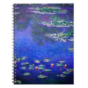 Hübsche alte Seerosen von Claude Monet Notizblock