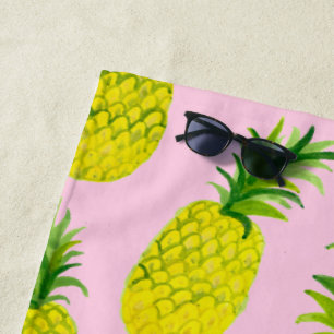 Hübsche Ananas Sommerspass Obst Strandtuch