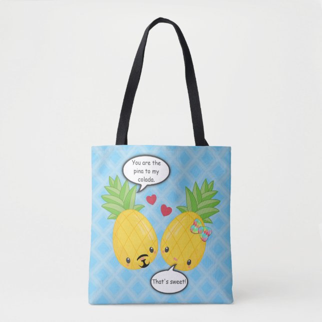 Hübsche Ananas Tropisches Pina Colada Romantisch (Vorderseite)