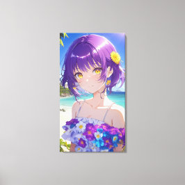 Hübsche Anime Art. Leinwanddruck