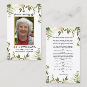 Hübsche antike Goldrahmen-Gebetskarte Visitenkarte