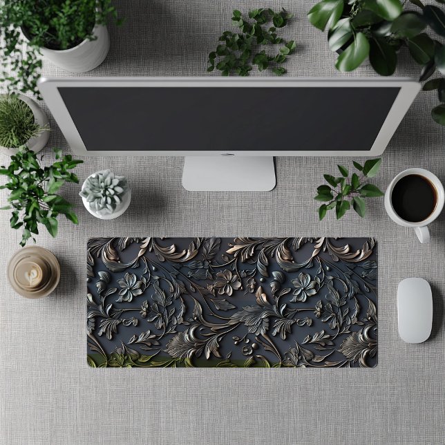 Hübsche antike Steampunk-Metallaussehen Schreibtis Schreibtischunterlage (Von Creator hochgeladen)