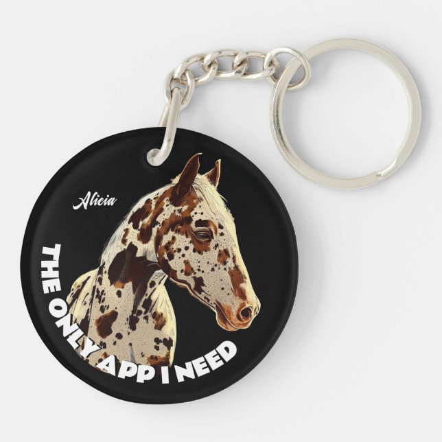 Hübsche Appaloosa Schlüsselanhänger (Rückseite)