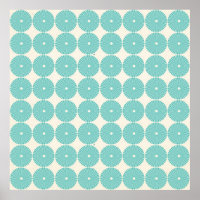 Hübsche Aquamarine Aqua Türkise Blue Circles Discs