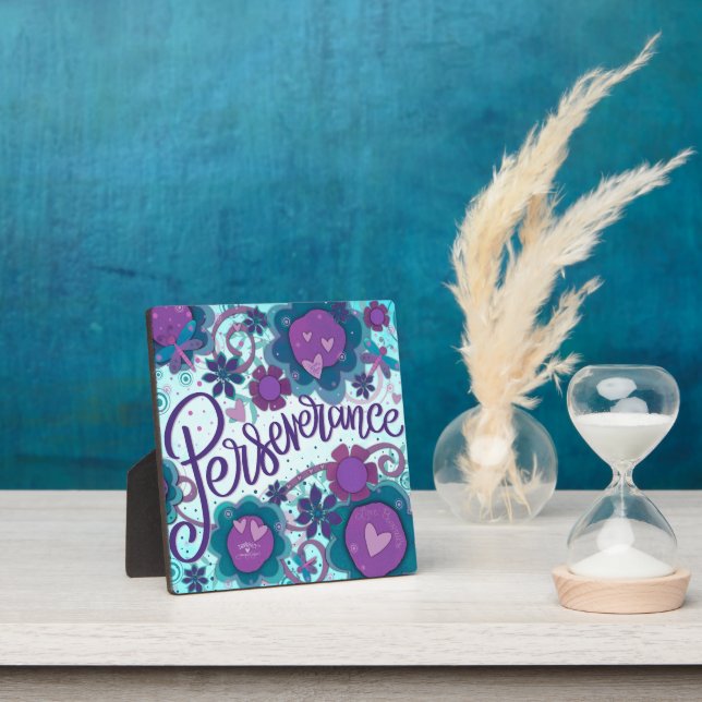 Hübsche Aquamarine Durchhaltefähigkeit Custom Flor Fotoplatte (InSitu)