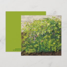 Hübsche Aquarellbilder mit floraler Bush Grafik Karte