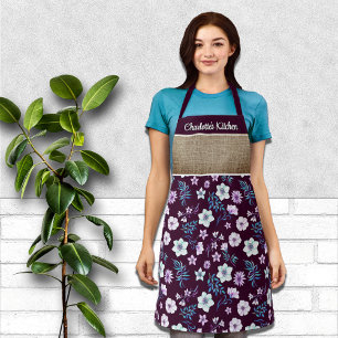 Hübsche Aquarellfarbe Personalisiert Vorname Schürze