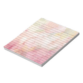 Hübsche Aquarellfarben, Blütenblätter Notizblock