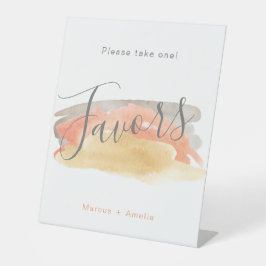 Hübsche Aquarellfarben Minimalistische Gastgeschen Sockelschild