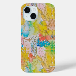 Hübsche Aquarellfarben mit Goldakzenten Case-Mate iPhone Hülle