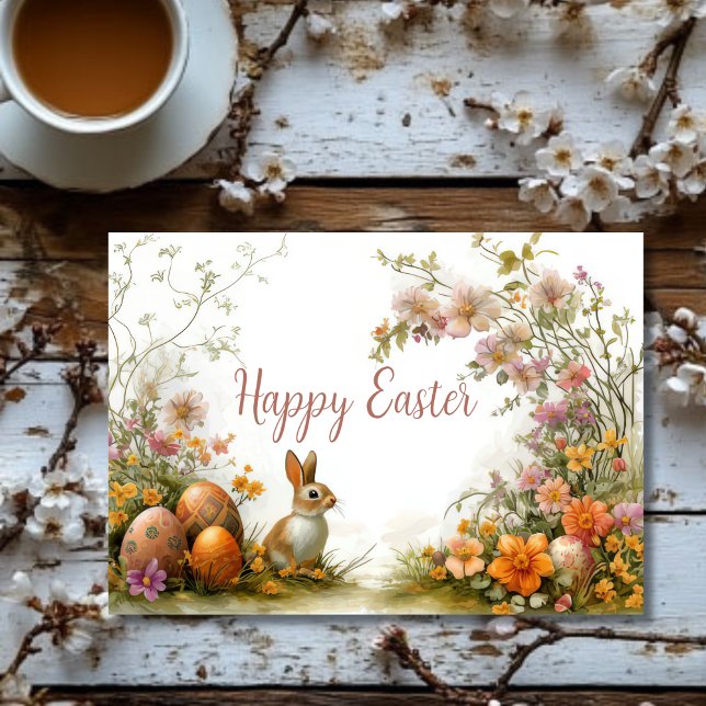 Hübsche Aquarellfarben Ostern Eizellkarte Karte (Von Creator hochgeladen)