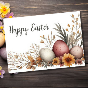 Hübsche Aquarellfarben Ostern Eizellkarte Karte