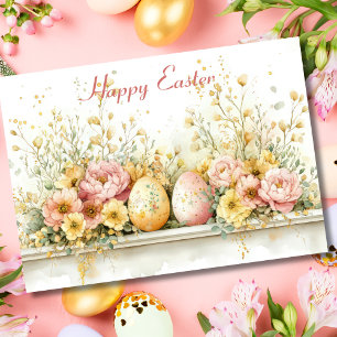 Hübsche Aquarellfarben Ostern Sonntagskarte Karte