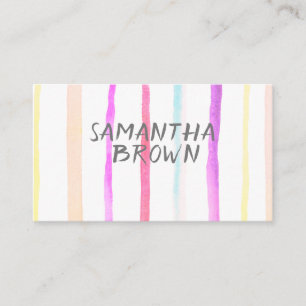 hübsche Aquarellstreifen für benutzerdefinierte Vi Visitenkarte