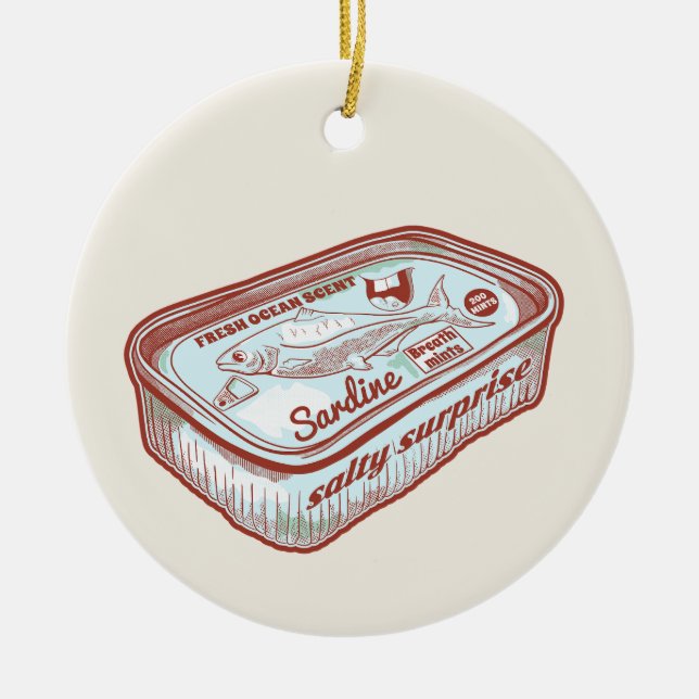 Hübsche Atem-Minze Keramik Ornament (Vorne)