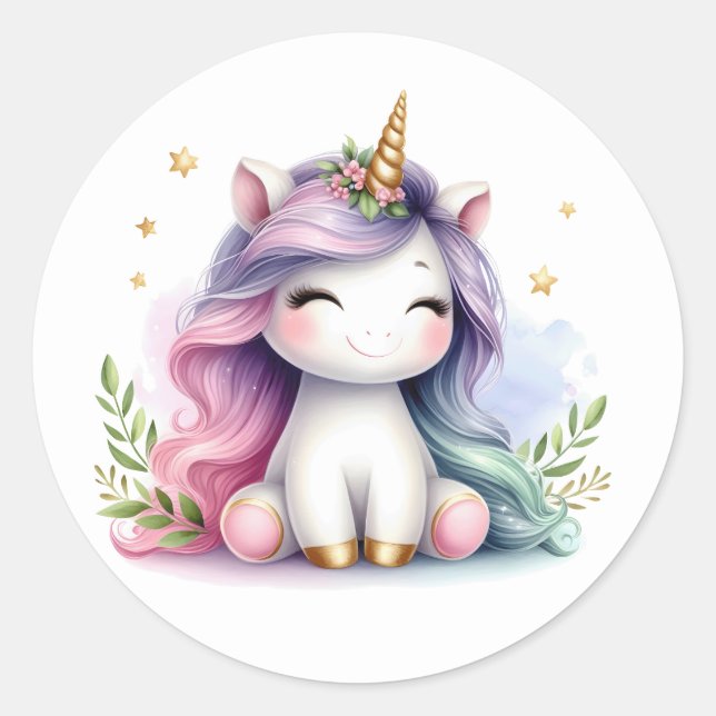 Hübsche Aufkleber für Wasserfarben (Vorderseite)