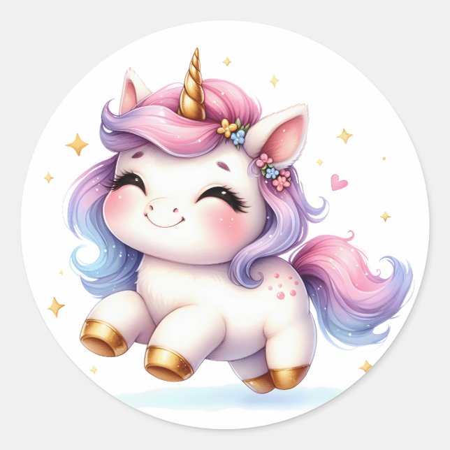 Hübsche Aufkleber für Wasserfarben (Vorderseite)