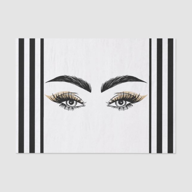 Hübsche Augen Schönheitssalon Makeup Eyelashes Las Seidenpapier (Vorderseite)