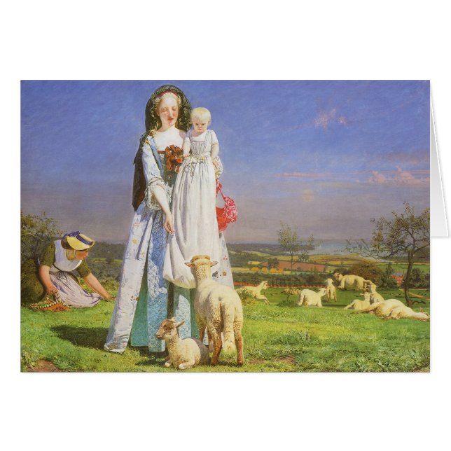 Hübsche Baa Lambs von Ford Madox Brown (Vorderseite (Horizontal))