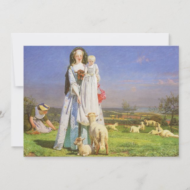 Hübsche Baa Lambs von Ford Madox Brown (Vorderseite)
