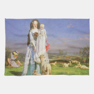 Hübsche Baa Lambs von Ford Madox Brown Geschirrtuch