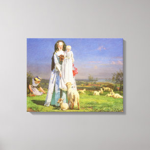 Hübsche Baa Lambs von Ford Madox Brown Leinwanddruck