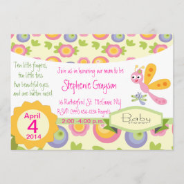 Hübsche Baby-Dragonfly-Dusche Einladung