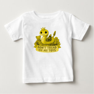 Hübsche Babyschlange Tritt Nicht Auf Mein Spielzeu Baby T-shirt