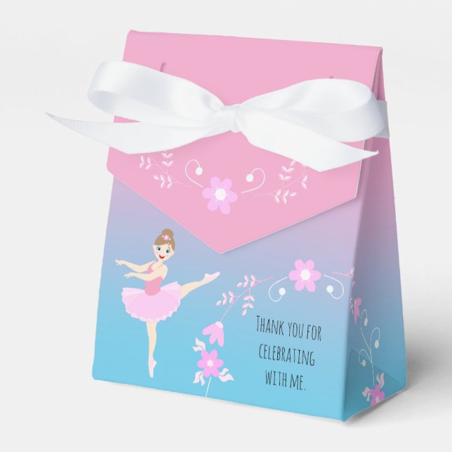 Hübsche Ballerina Girina Geburtstagsfeier Geschenkschachtel (Vorderseite)