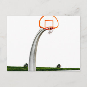 Hübsche Basketball-Kunstwerke Postkarte