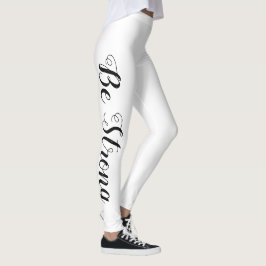 hübsche BE STRONG Typografie | Leggings