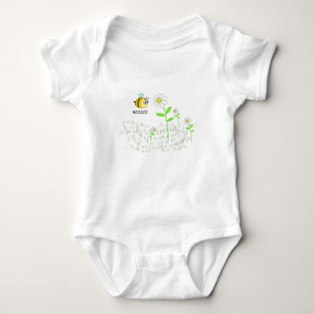 Hübsche Bienen-Bodysuits Baby Strampler (Vorderseite)