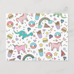 Hübsche Bitte mit Sprinklen oben Postkarte