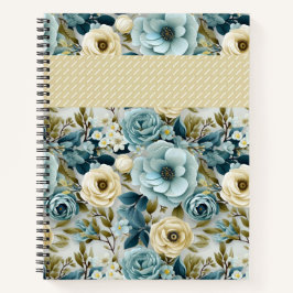 HÜBSCHE BLAU- UND KREBSATERCOLOR-BLUME NOTIZBUCH