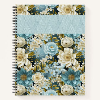 HÜBSCHE BLAU- UND KREBSATERCOLOR-BLUME NOTIZBUCH