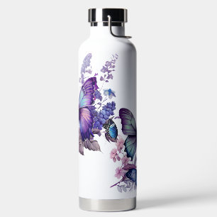 HÜBSCHE BLAU- UND LILA WASSERFELDER TRINKFLASCHE