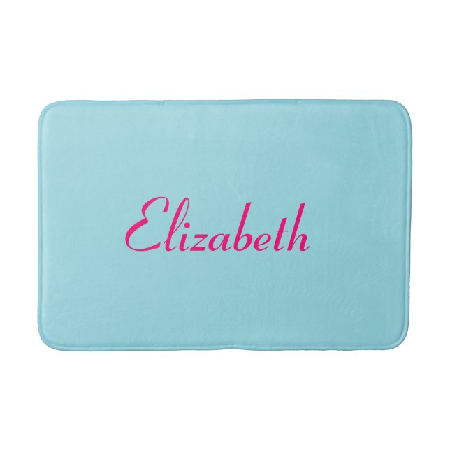 Hübsche blaue Badematte  (Vorderseite)
