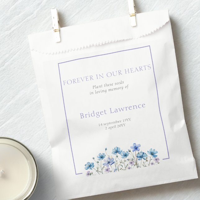Hübsche Blaue Kosmos-Blumen-Trauer-Samenpackung Geschenktütchen (Von Creator hochgeladen)