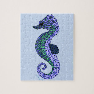 Hübsche blaue puzzle
